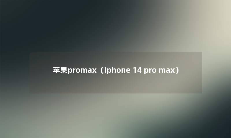 苹果promax(Iphone 14 pro max) 苹果promax(Iphone 14 pro max)